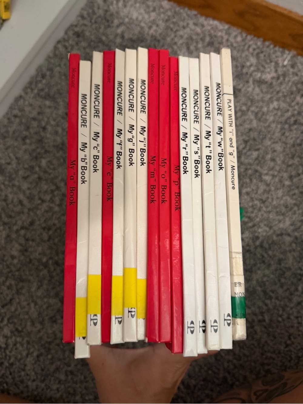 Vintage Moncure 'My first steps to reading’ Children's Board Book set of 15